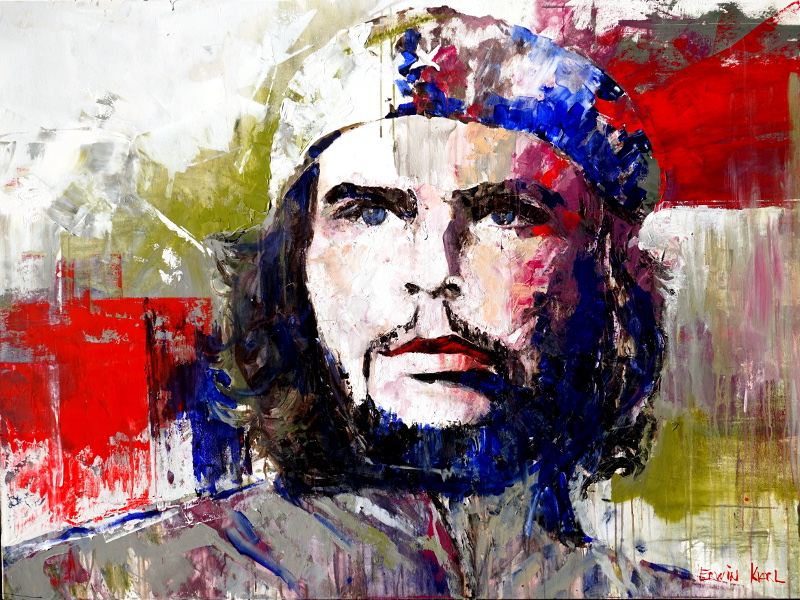 che guevara acryl malerei kunst seminar salzburg